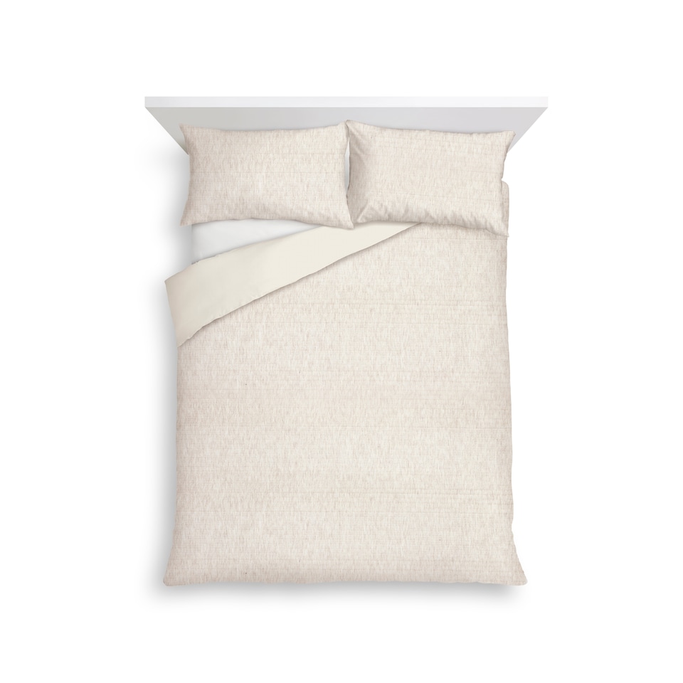  F&F Home Stripe Jacquard Jersey Duvet Cover Set King