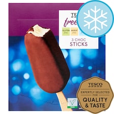 Tesco Free From Choc Sticks 3 x 100ml