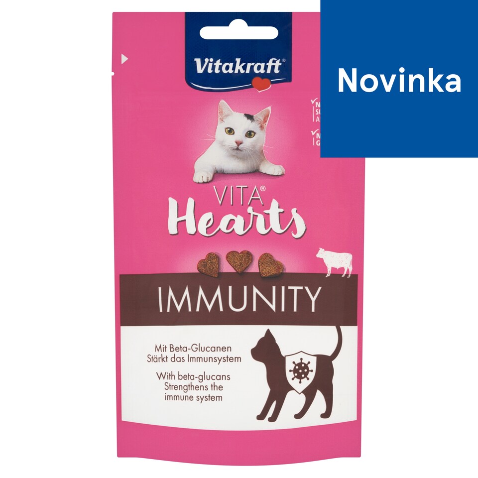 obrázok 1 z Vitakraft Vita Hearts Immunity doplnkové krmivo pre mačky 40 g
