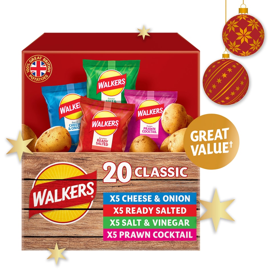 image 1 of Walkers Classic Variety Multipack Crisps 20x25g