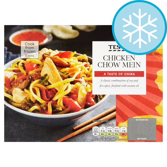 Tesco Chicken Chow Mein 375G Tesco Groceries