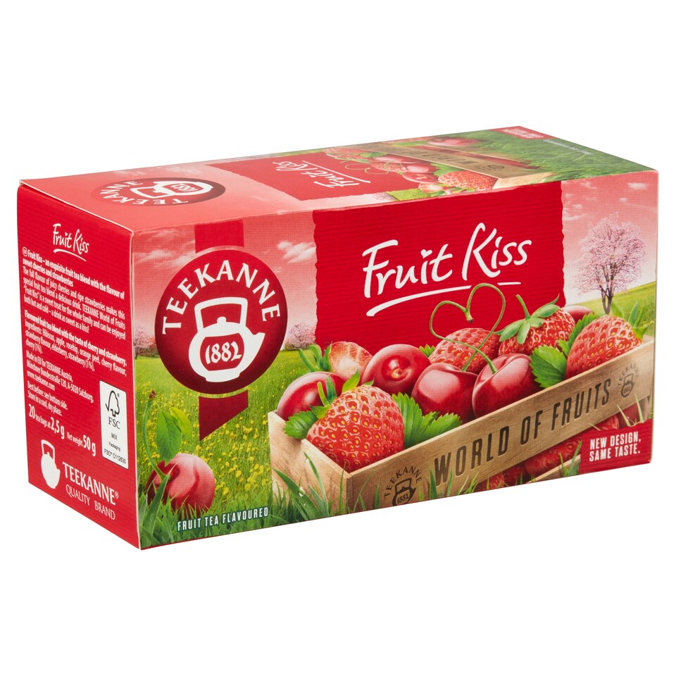 Teekanne World of Fruits Fruit Kiss Fruit Tea Blend 20 Tea Bags 50 g