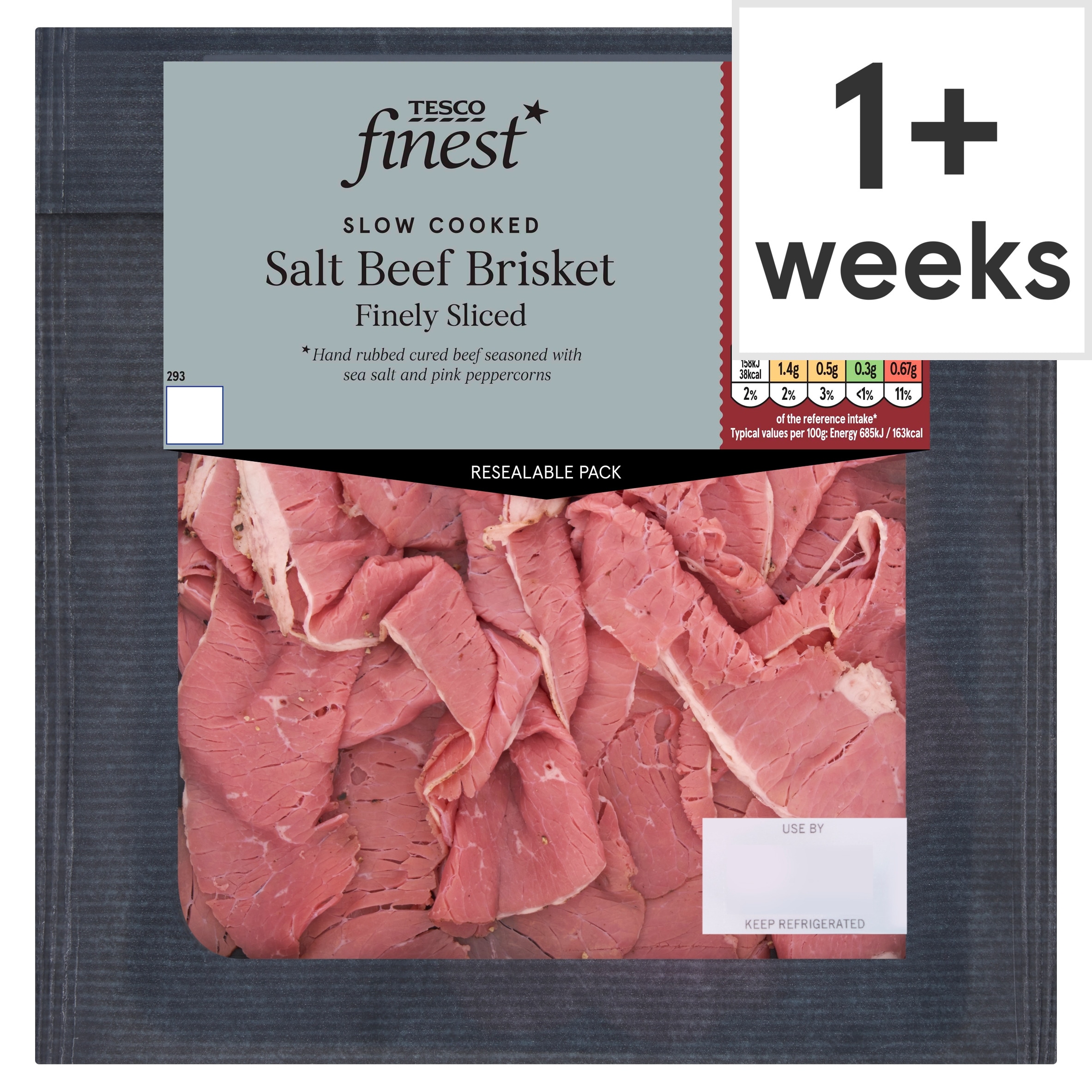Tesco Finest Salt Beef Brisket 90g