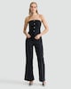 image 2 of F&F Denim Corset in Black