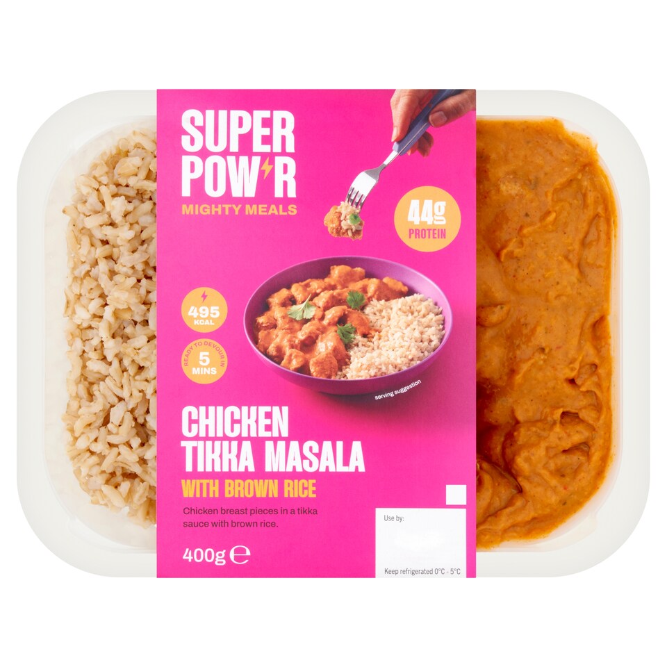 Super Pow'r Chicken Tikka & Brown Rice 400g