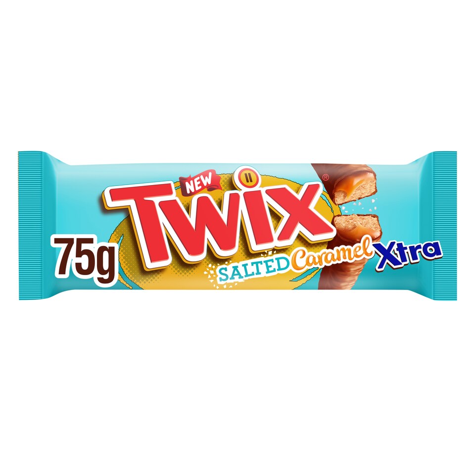 Twix Salted Caramel Xtra Twin Bars 75G