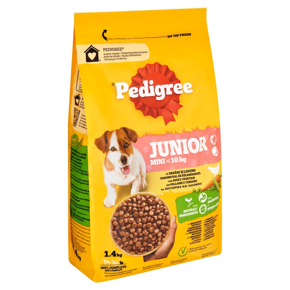 image 1 of Pedigree Junior Mini with Poultry and Vegetables 1.4kg