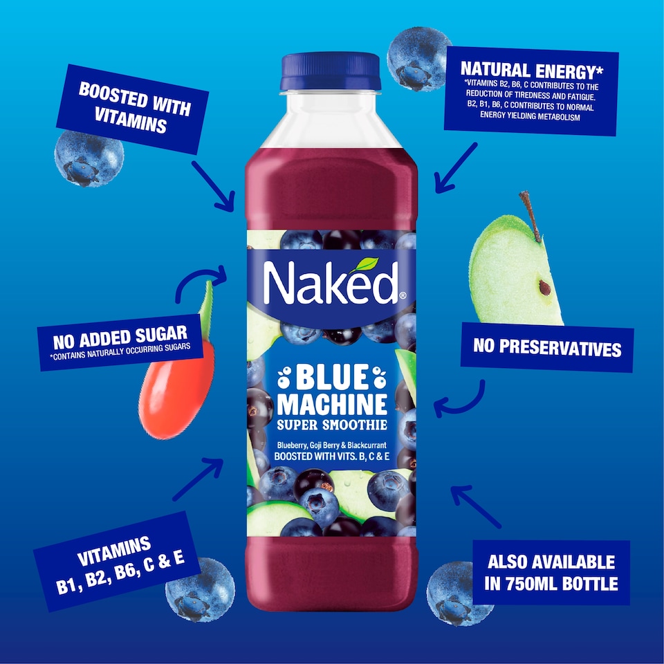 image 1 of Naked Blue Machine Super Smoothie 750ml