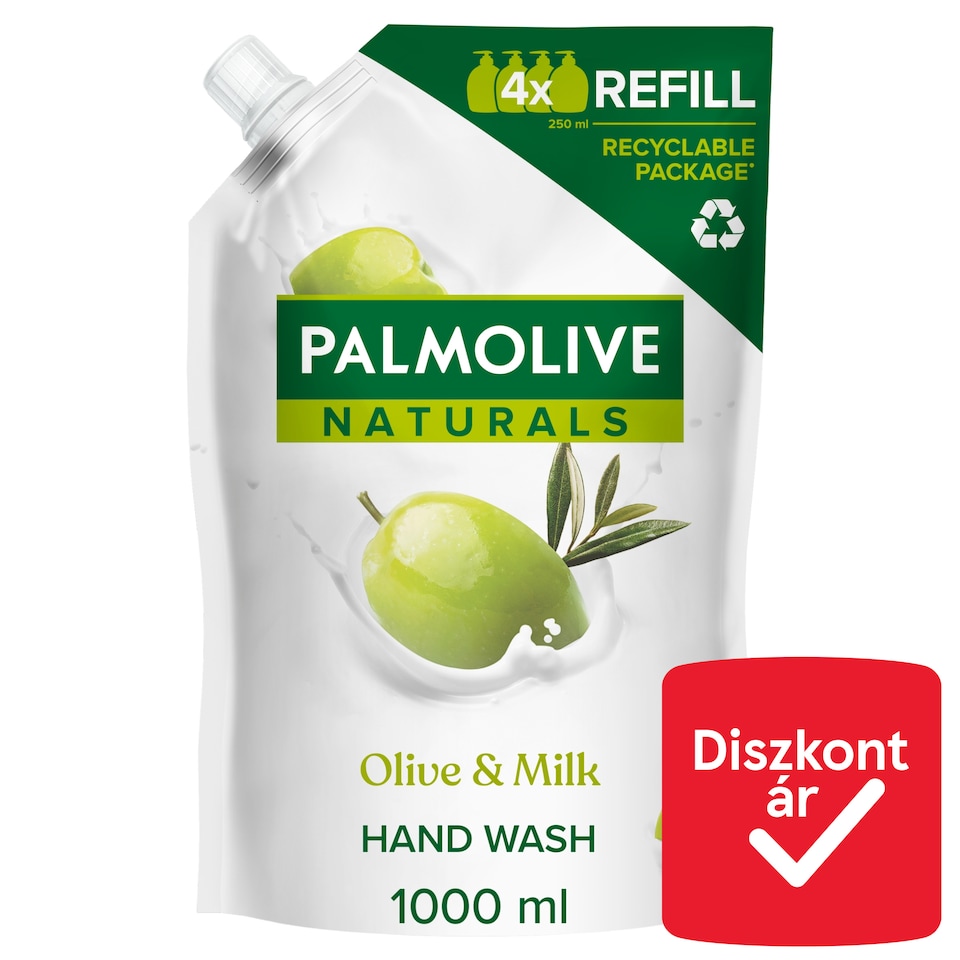 Palmolive Naturals Milk & Olive folyékony szappan utántöltő 1000 ml  1. kép
