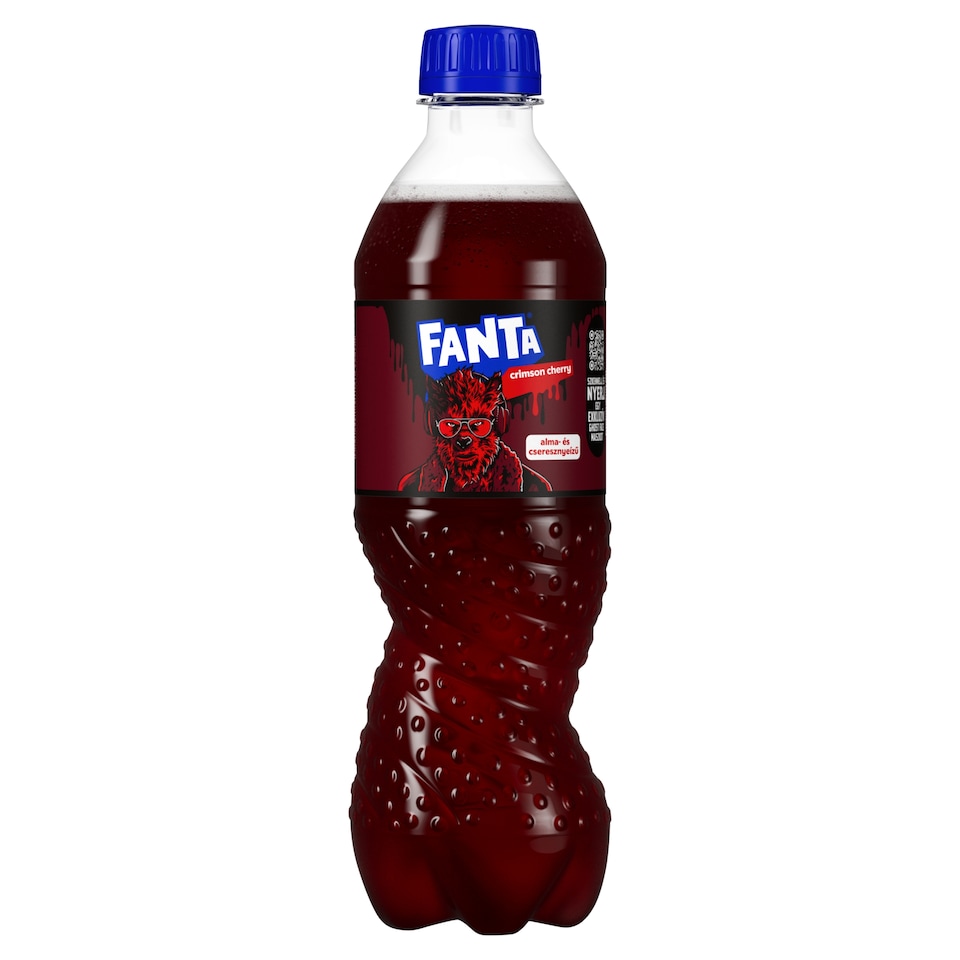 Fanta Crimson Cherry energiaszegény alma- és cseresznyeízű szénsavas üdítőital 500 ml