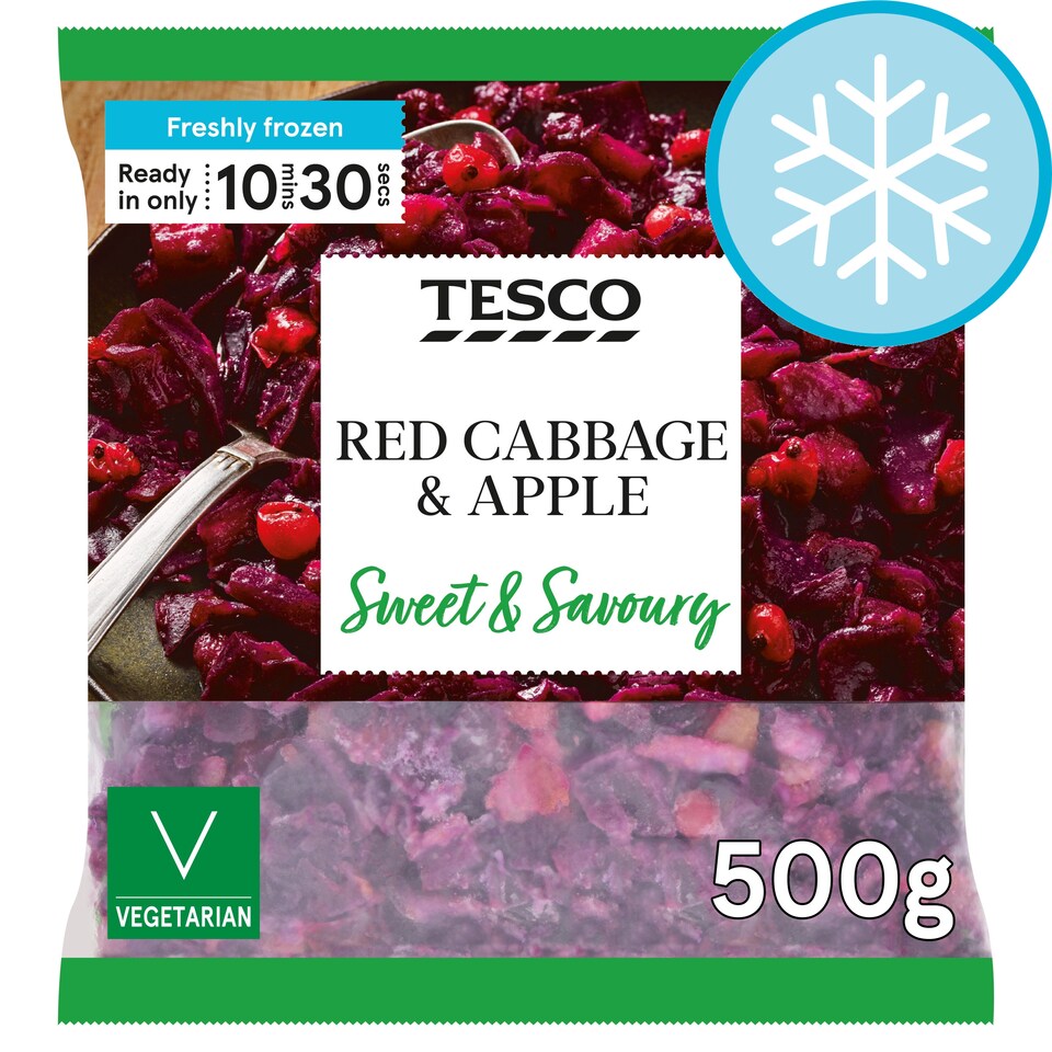Tesco Red Cabbage & Apple 500G