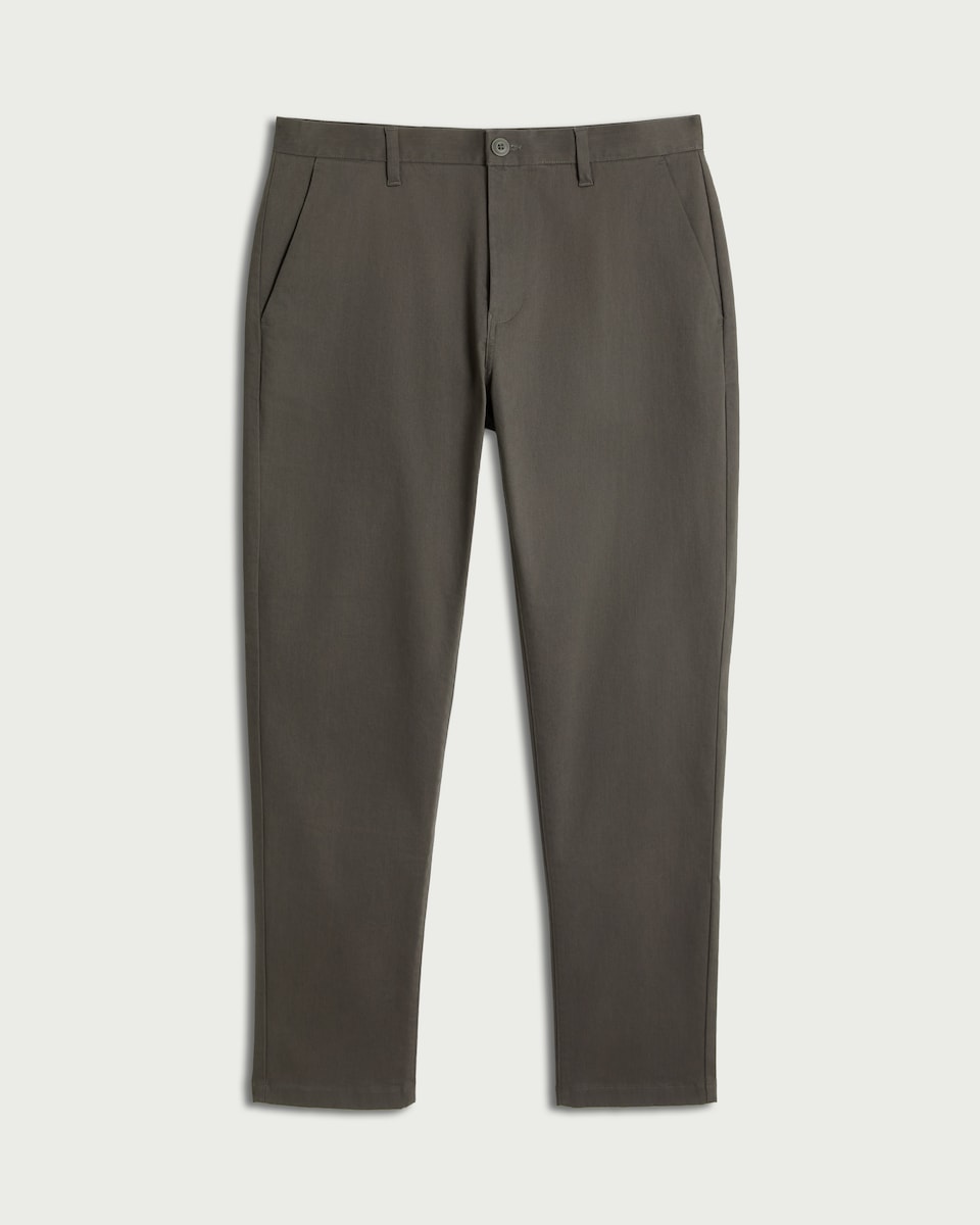 image 1 of F&F Cotton Rich Slim Leg FREEFIT® Chino Trousers in Khaki