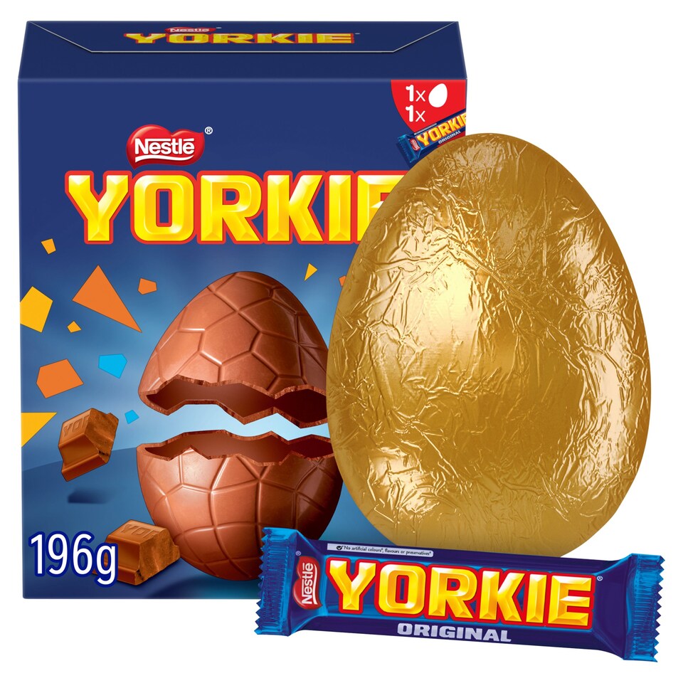 image 1 of Yorkie Milk Chocolate Easter Egg 196G
