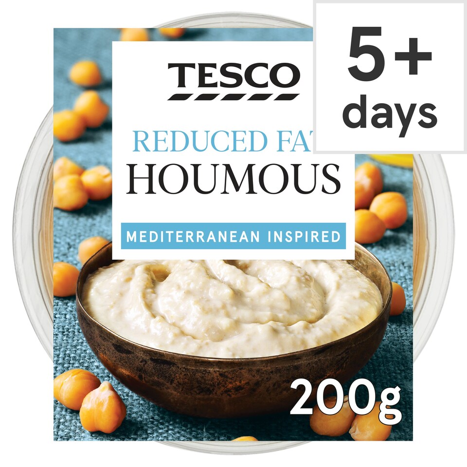 Tesco Reduced Fat Houmous 200G Tesco Groceries