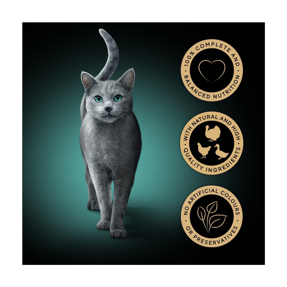 image 1 of SHEBA Fresh & Fine Wet Cat Food Pouches with Chicken & Turkey & Poultry in Jelly 6x50g