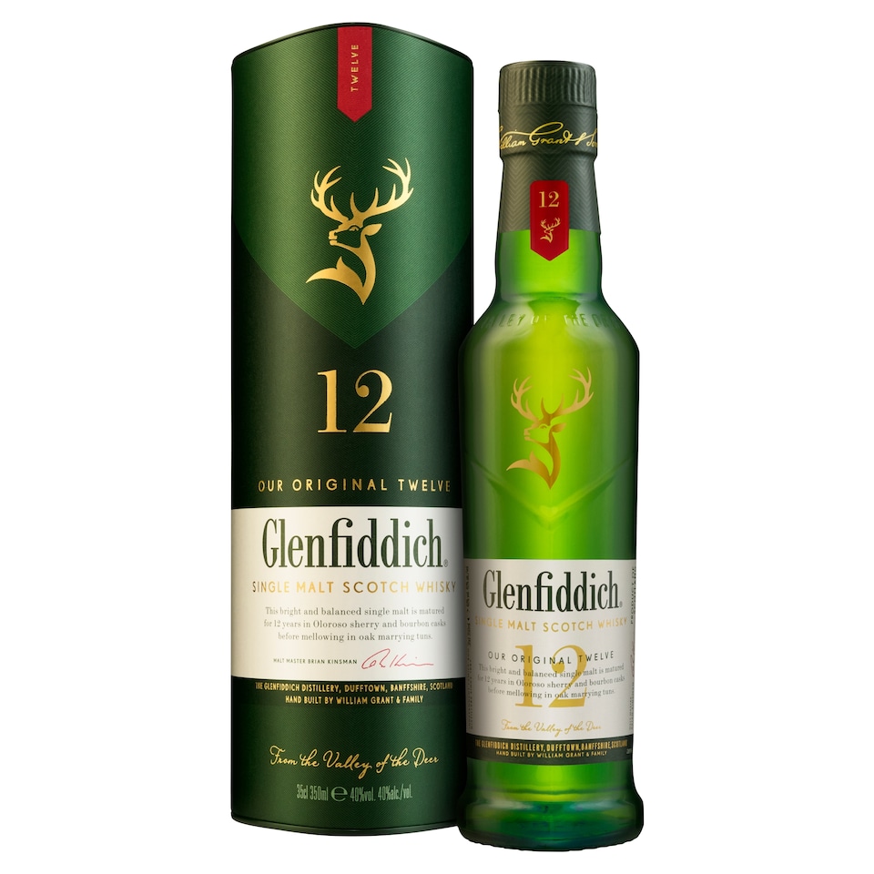 Glenfiddich 12 Year Old Single Malt Scotch Whisky 35Cl