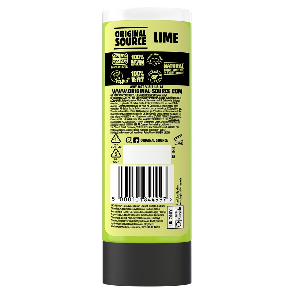 image 1 of Original Source Lime Shower Gel 250M