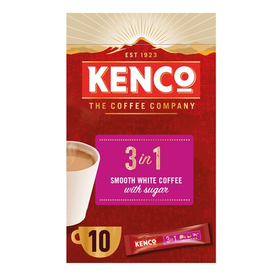 Kenco Coffee 3 in 1 10 Servings Tesco Groceries