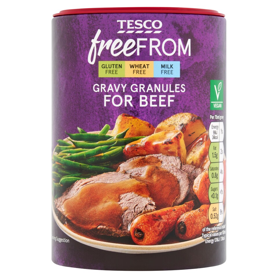 Tesco Free From Gravy Granules For Beef 170g