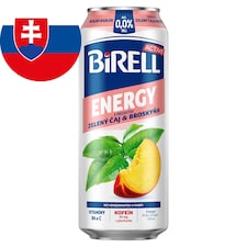 Birell 0.0 Energy zelený čaj & broskyňa 0,5 l