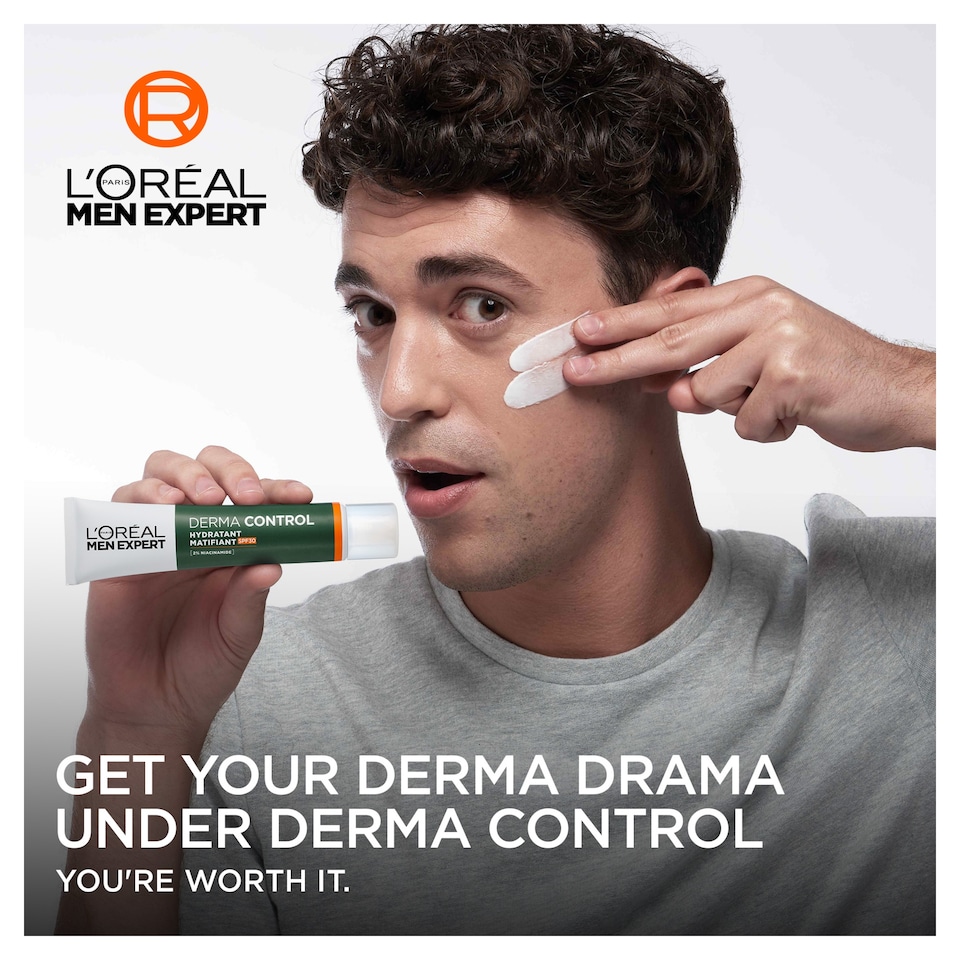 image 1 of L'Oreal Men Expert Derma Control SPF30 Moisturiser 50ml