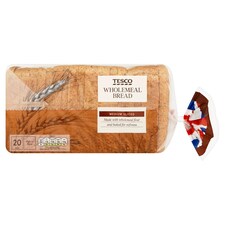Tesco Wholemeal Medium Bread 800G