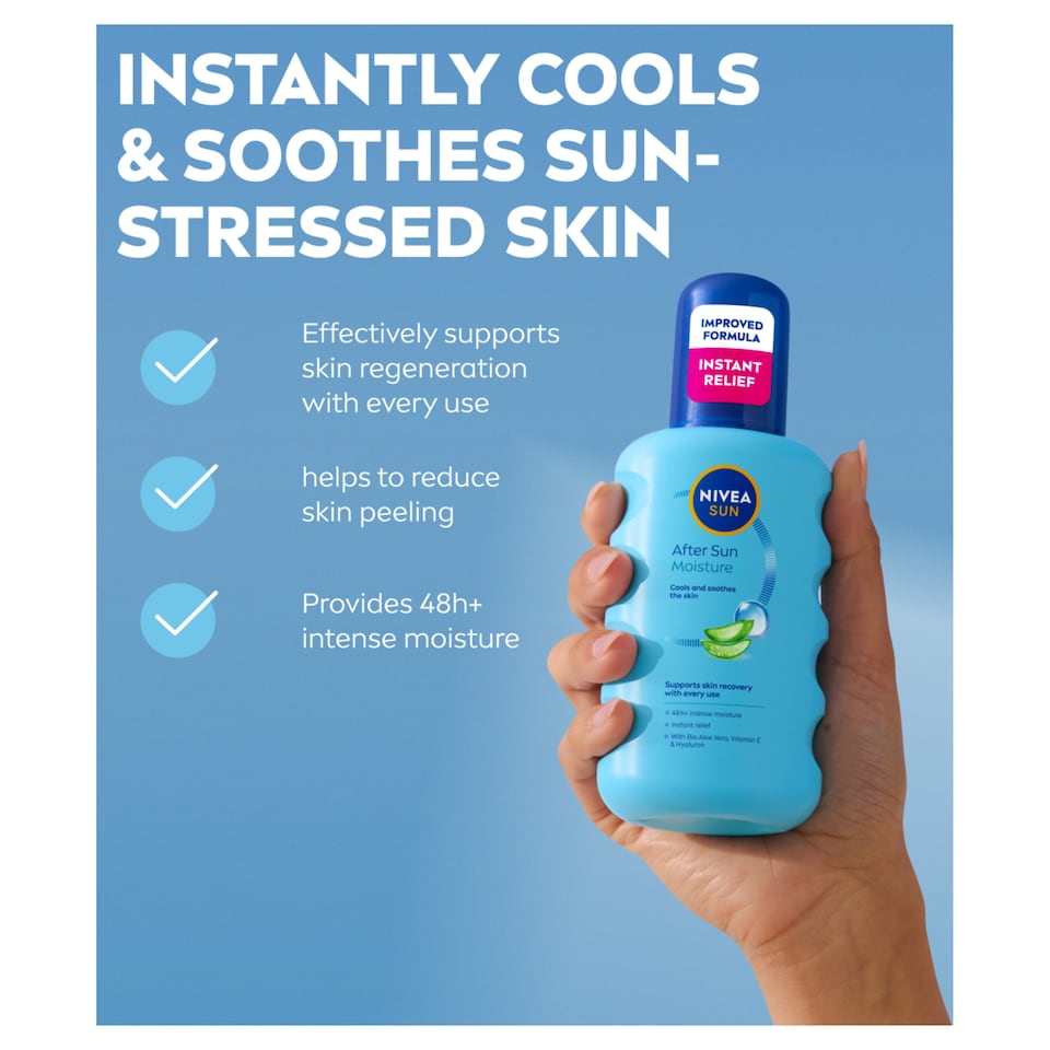 image 1 of NIVEA SUN After Sun Moisturising Soothing Spray Lotion 200ml