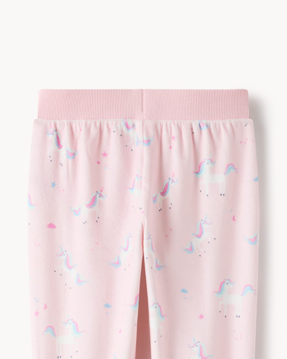 image 1 of F&F Girls Minky Fleece Unicorn Pyjama Set in Multi