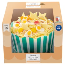 Tesco Pick 'n' Mix Cupcake - Buttercream, Raspberry Jam