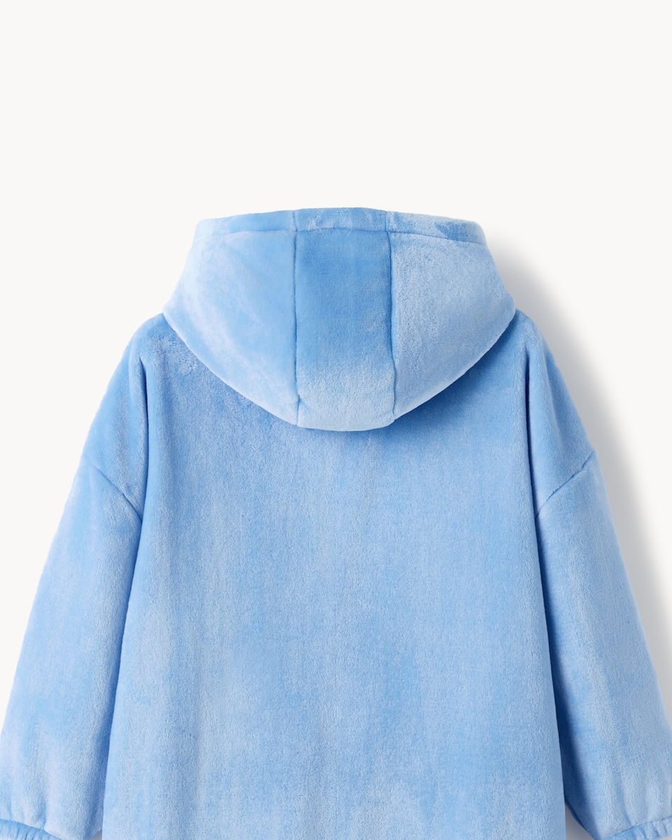 image 1 of Manchester City Fleece Hoodie in Blue