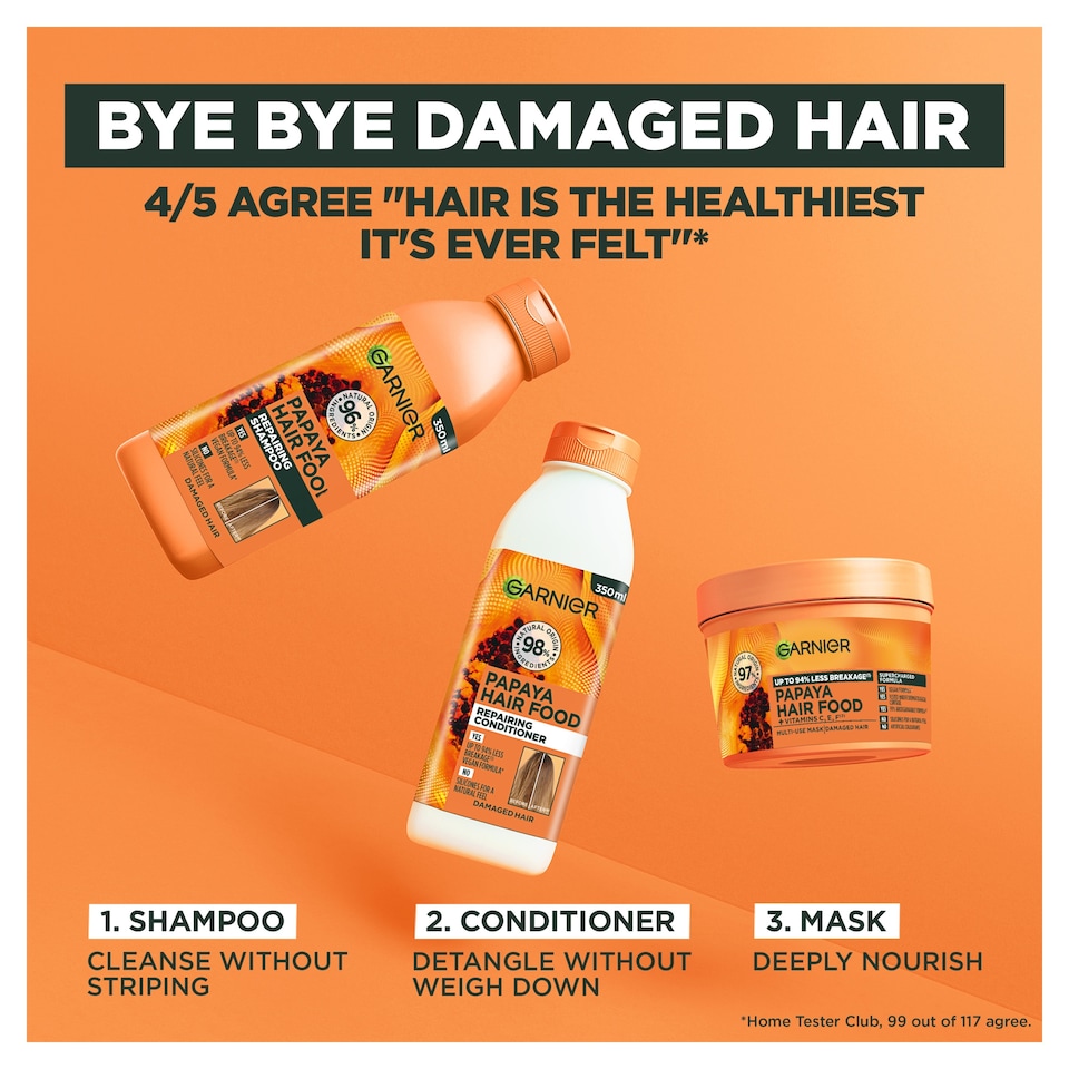 image 1 of Garnier Ultimate Blends Hair Food Papaya 3in1 Mask 400ml