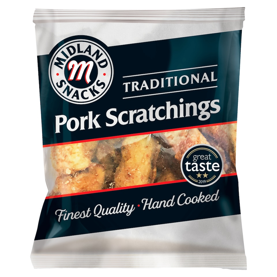Midland Snacks Traditional Pork Scratchings 40G