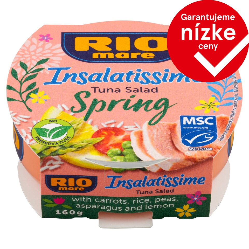 obrázok 1 z Rio Mare Insalatissime Hotový pokrm zo zeleniny, tuniaka a ryže 160 g