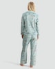 image 3 of Disney Bambi Print Revere Shirt and Trousers Fleece Pyjama Set in Multi Green