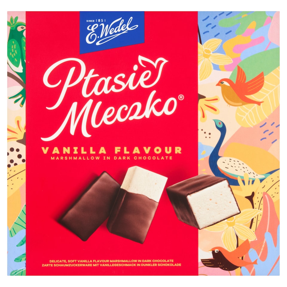 image 1 of Wedel Vanilla Marshmallow in Dark Chocolate 340g