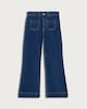 image 4 of F&F High Rise Flared Patch Pocket Jeans in Navy