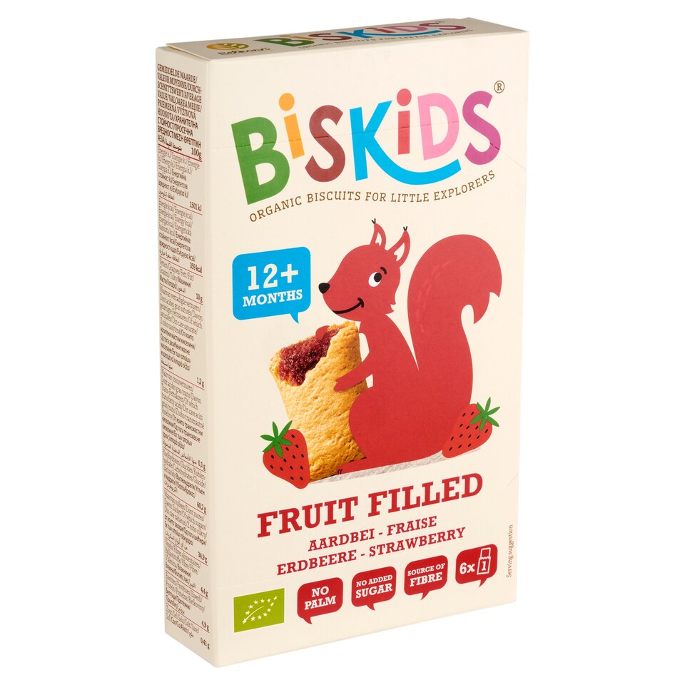 image 1 of Biskids Strawberry-Filled Pastry for Children From 12 Months+ 120 g
