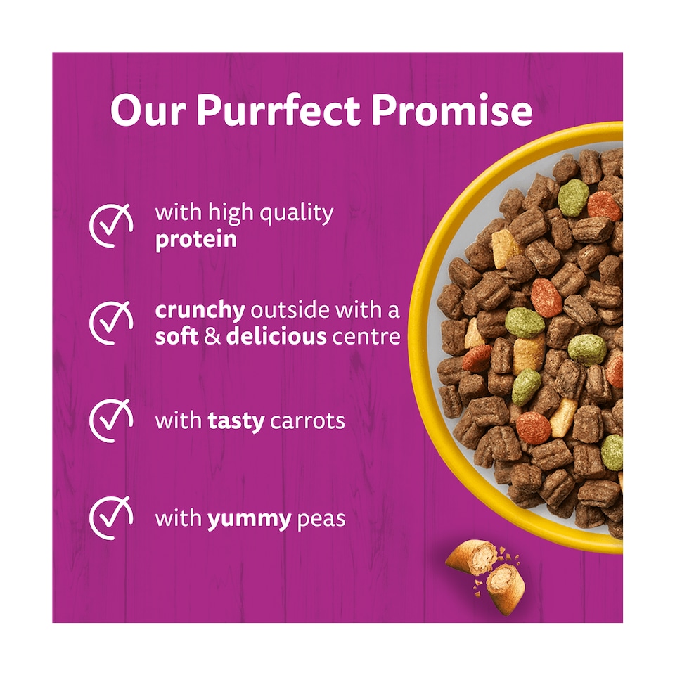 image 1 of WHISKAS 1+ Complete Dry Cat Food with Chicken 7kg