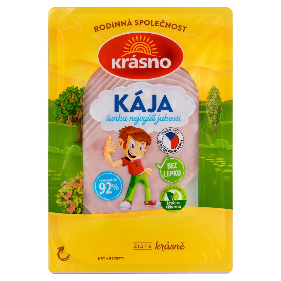 Obrázek 1 pro produkt Krásno Kája šunka nejvyšší jakosti 100g