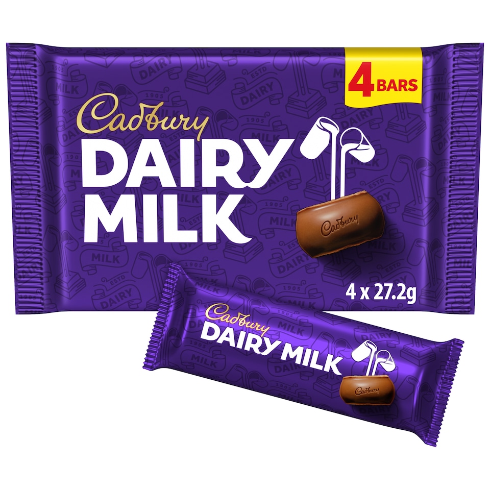 Cadbury Dairy Milk 4 Pack 108.8G
