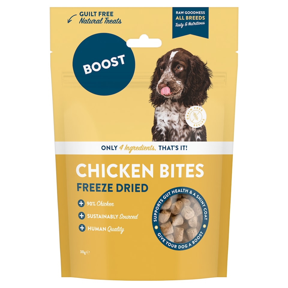 BOOST Natural Treats Chicken with Superfoods for Dogs 30g