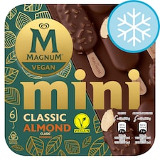 Magnum Mini Vegan Classic Vanilla & Almond 6 Pack 330Ml