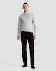 image 2 of F&F Pure Cotton Herringbone Textured Jumper in Grey Marl