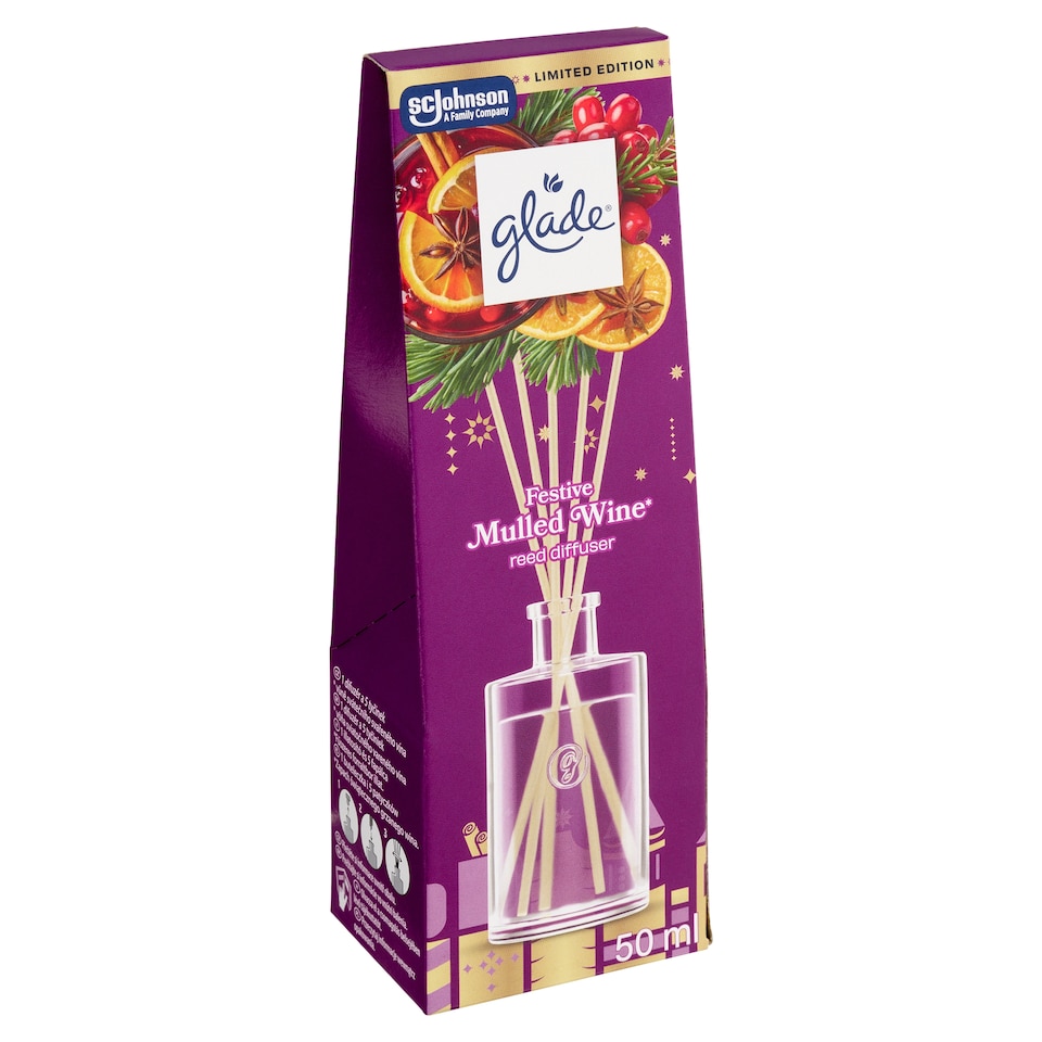 Obrázek 1 pro produkt Glade Festive Mulled Wine osvěžovač vzduchu vonné tyčinky 50ml