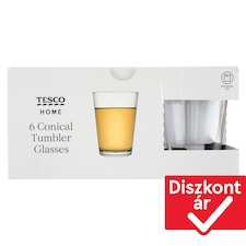 Tesco Home 300 ml-es kúpos pohár 6 db