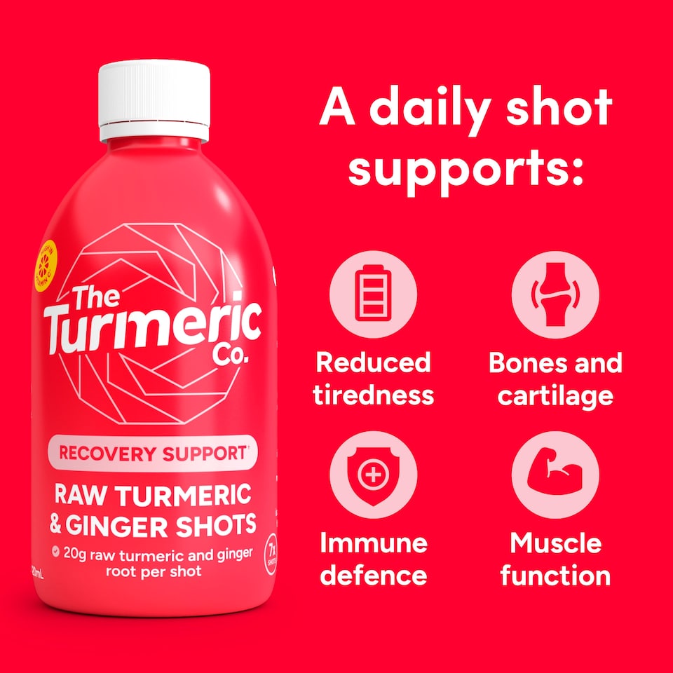 image 1 of The Turmeric Co. Raw Turmeric & Ginger Shots (420 mL)