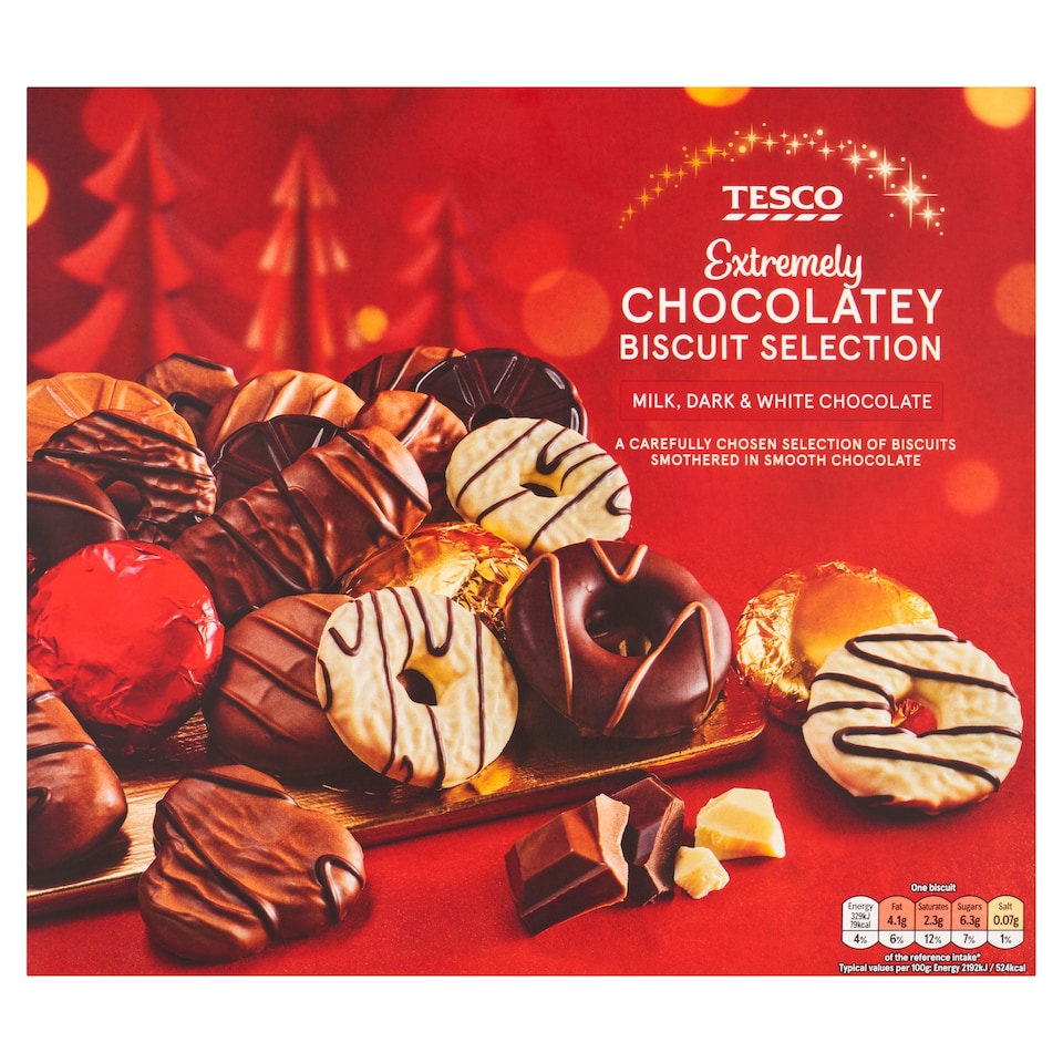 Tesco Extremely Chocolatey Biscuit Selection 400G