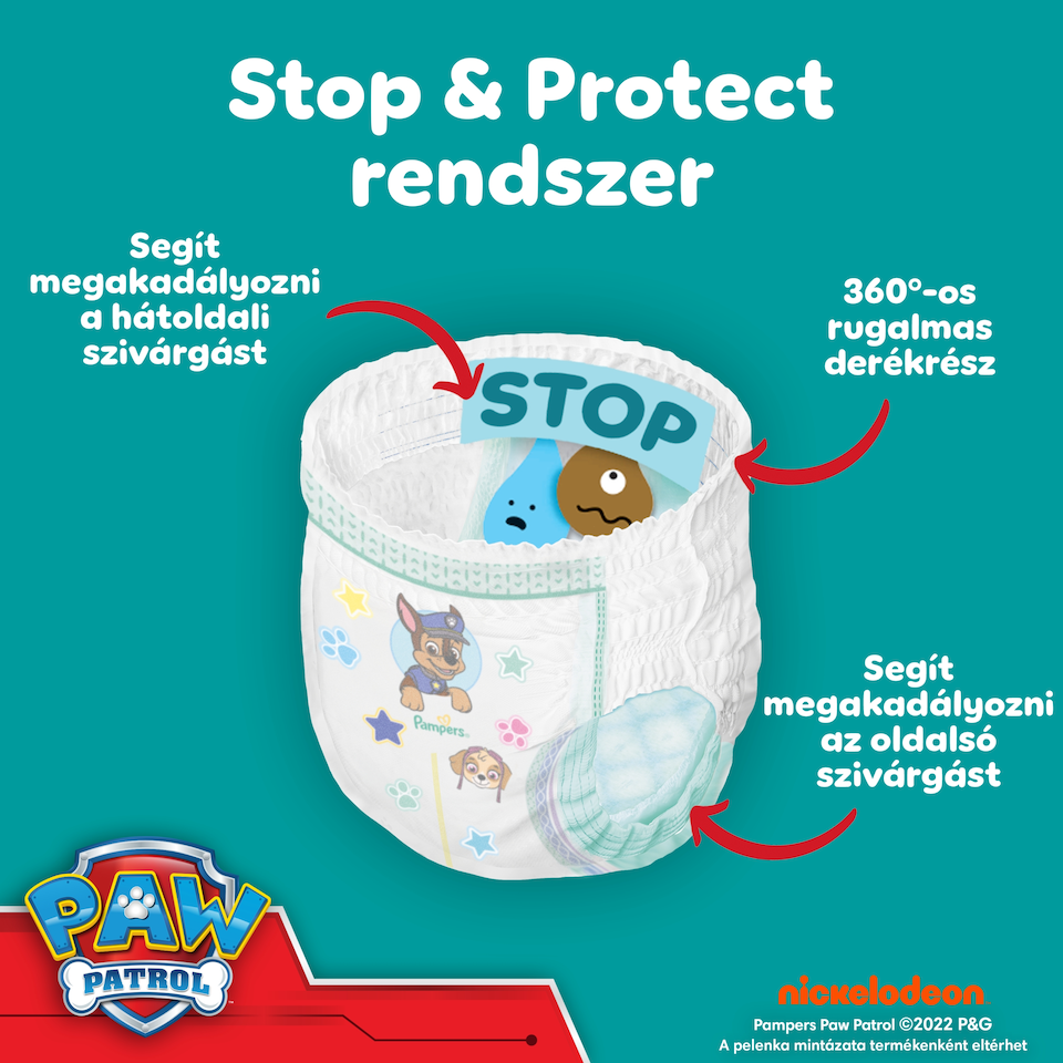 image 1 of Pampers Active Baby Nappy Pants Paw Patrol Edition Size 5, 66 Nappies, 11kg-17kg