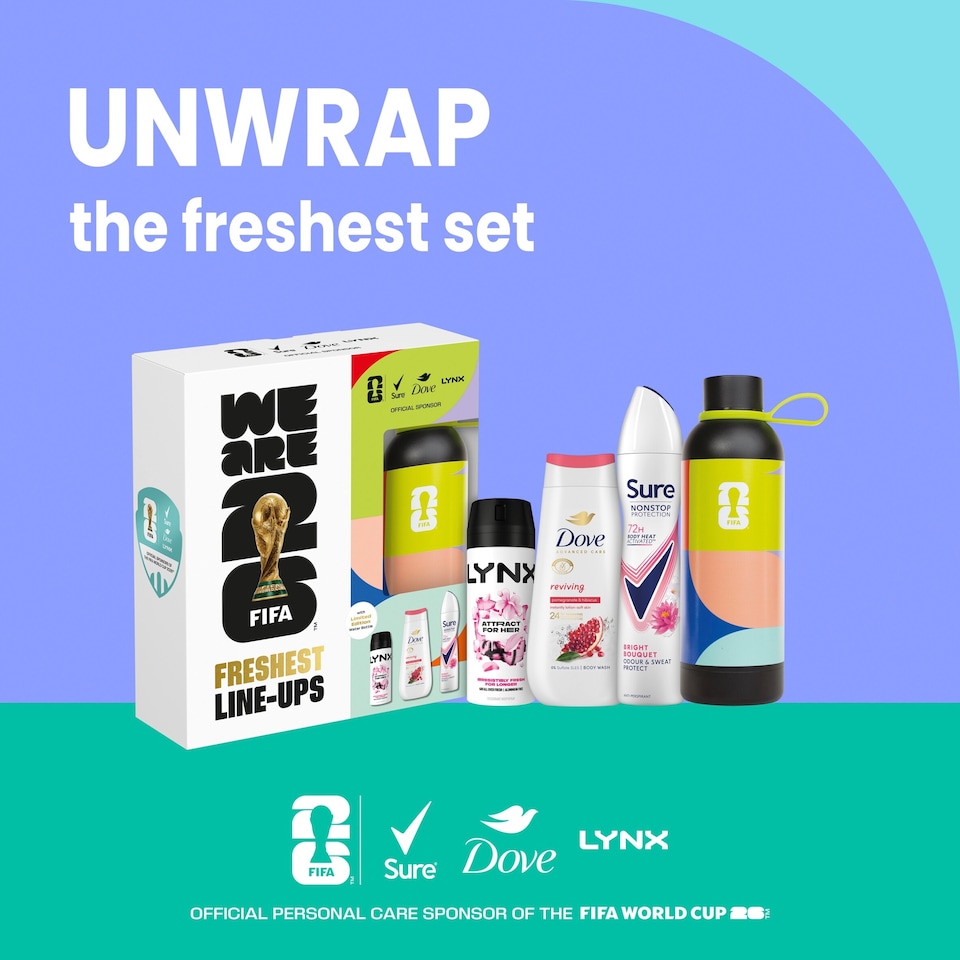 image 1 of Sure Hydrate FIFA Freshest Line Up Waterbottle Gift Set For Her