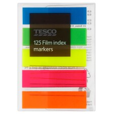 Tesco Film Index Markers 25 Sheet 5 Pack